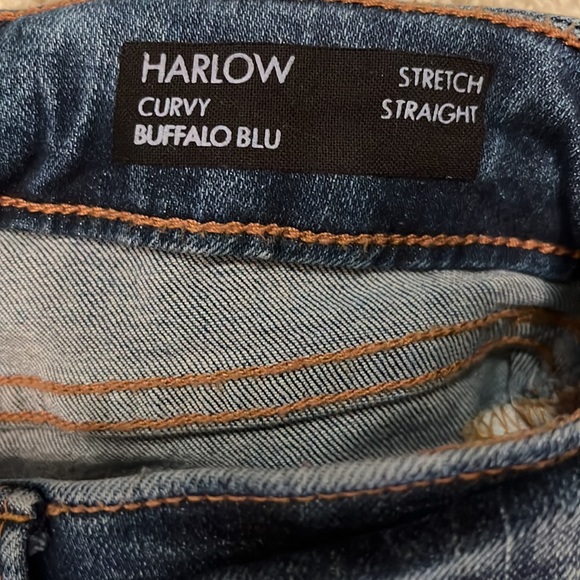 Buffalo Blu Harlow Curvy Stretch Straight Dark Denim Jeans Size 28 - Picture 7 of 14